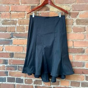 JS Collections Vintage Black A-Line Tiered Skirt.  Size: 8